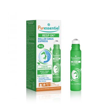 Sinus express aux 6 huiles essentielles bio Puressentiel - roll-on de 6ml