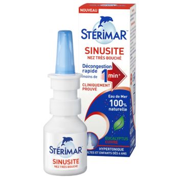 Sinusite nez très bouché Stérimar - spray de 20 ml