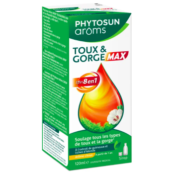 Sirop toux & gorge max Phytosun Aroms - flacon de 120ml