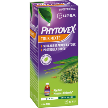 Phytovex Sirop toux mixte UPSA - flacon de 120ml