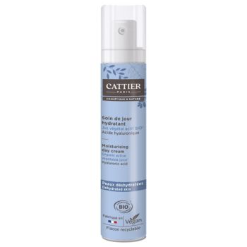 Soin de jour hydratant Cattier - flacon-pompe de 50ml