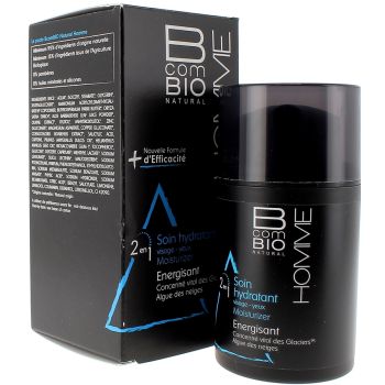 Soin hydratant visage et yeux Homme BcomBIO - flacon pompe de 50 ml