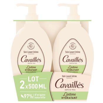 Soin toilette intime sècheresse Rogé Cavaillès - lot de 2 flacons-pompe de 500ml