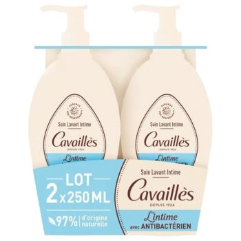 Soin toilette intime avec anti-bactérien Rogé Cavaillès - lot de 2 flacons de 250 ml