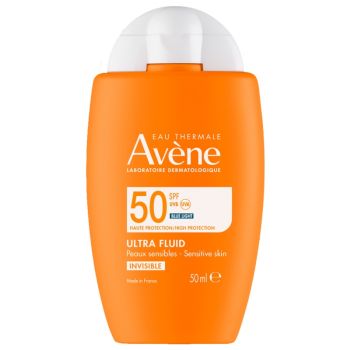 Solaire Ultra Fluid Invisible SPF50 Avène - flacon de 50 ml