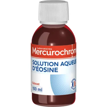 Solution aqueuse d'Eosine Mercurochrome - flacon de 100ml