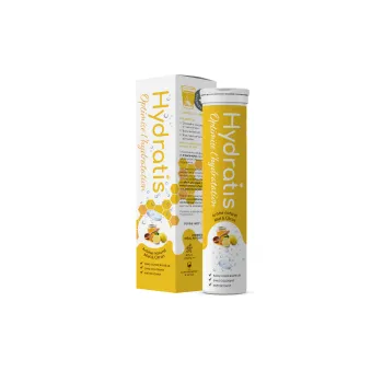 Solution d'hydratation goût citron & miel Hydratis - tube de 20 pastilles effervescentes