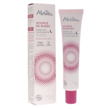 Source de Roses Gelée de nuit revitalisante Melvita - tube de 40ml