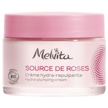 Source de Roses Crème hydra-repulpante bio Melvita - pot de 50 ml