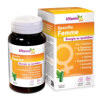 Vitamin 22 Specific femme Ineldea - boite de 60 gélules