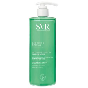 Spirial Déo-douche gel lavant déodorant 24h SVR - flacon-pompe de 400 ml