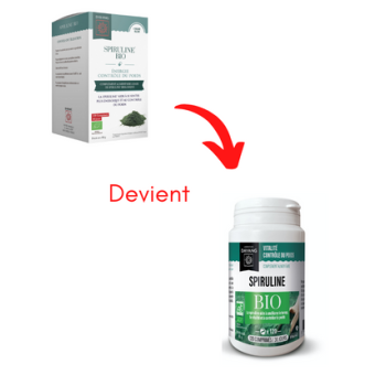 Spiruline Bio énergie/controle du poids Dayang - boite de 120 comprimés