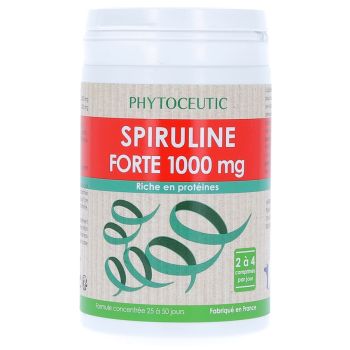 Spiruline forte 1000 mg Phytoceutic - boîte de 100 comprimés