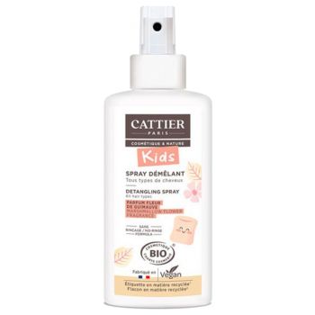 Spray Kids démêlant Parfum Fleur de guimauve bio Cattier - spray de 200 ml