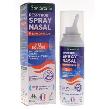 Respi'rub Spray nasal hypertonique nez bouché Santarome - spray de 100ml