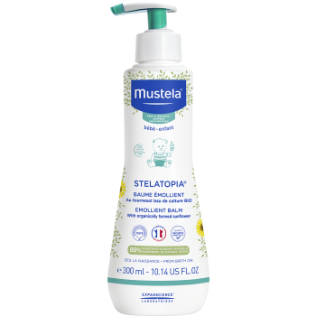 Stelatopia baume émollient texture riche Mustela - flacon-pompe de 300 ml