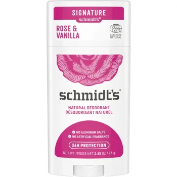 Déodorant naturel rose vanille Schmidt's - stick de 75 g