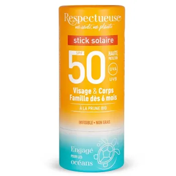 Stick solaire SPF50 Respectueuse - stick de 18g