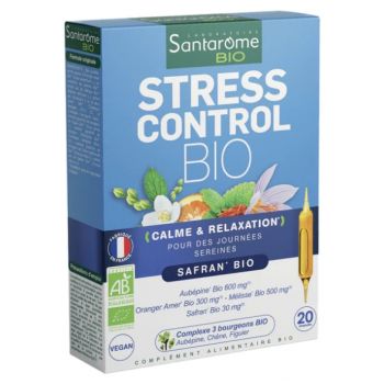 Stress Control bio Santarome - boîte de 20 ampoules