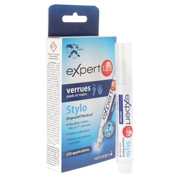 Stylo expert verrues pieds et mains Novodex - stylo de 3 ml