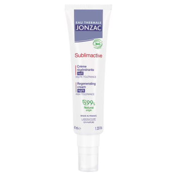 Sublimactive crème regénérante nuit bio Jonzac - tube de 40 ml