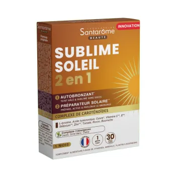 Sublime soleil 2en1 Santarome - boite de 30 gélules