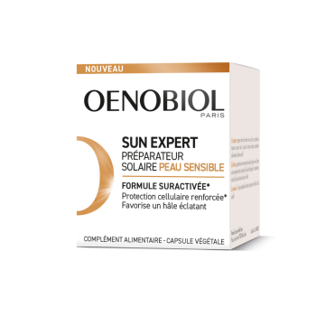 Sun Expert Préparateur solaire peau sensible Oenobiol - pot de 30 capsules