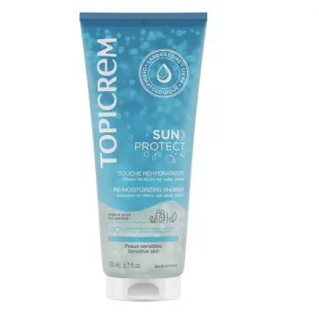 Sun Protect douche réhydratante Topicrem - tube de 200ml