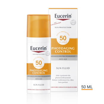 Sun Protection photoaging control fluid SPF 50 Eucerin - flacon pompe de 50 ml