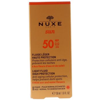 Sun fluide léger haute protection SPF50 Nuxe - flacon de 50 ml