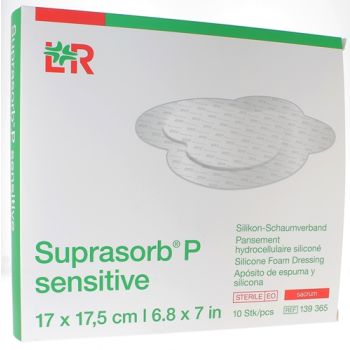 Suprasorb P sensitive sacrum pansement hydrocellulaire siliconé 17x17.5cm Lohmann & Rausher - boite de 10 pansements