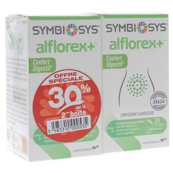 Symbiosys Alflorex+ Biocodex - lot de 2 boîtes de 30 gélules