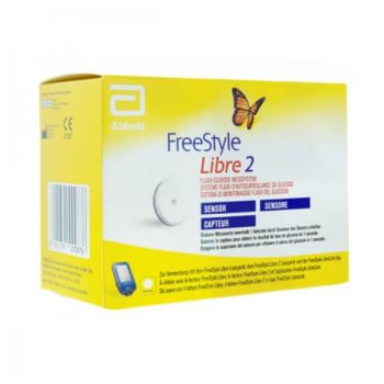 Système flash d'autosurveillance du glucose Freestyle libre 2 capteur Abbott - 1 capteur