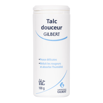 Talc douceur bébé Gilbert - tube de 100 g