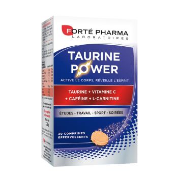 Taurine power Forté pharma énergie - 30 comprimés effervescent