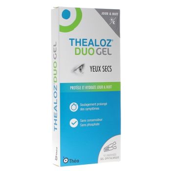 Thealoz duo Gel yeux secs Théa - boîte de 10 unidoses