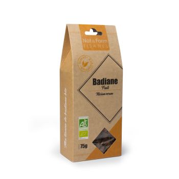 Tisane Badiane bio Nat & Form - sachet de 75 g