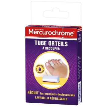 Tube orteils Mercurochrome - boîte de 1 tube à découper