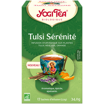 Tulsi Sérénité infusion bio Yogi Tea - boîte de 17 sachets