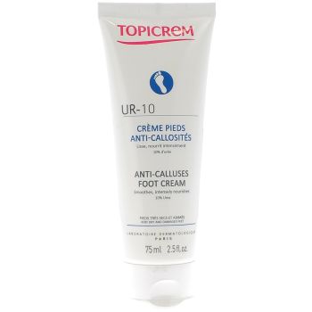 UR-10 crème pieds anti-callosités Topicrem - tube de 75 ml