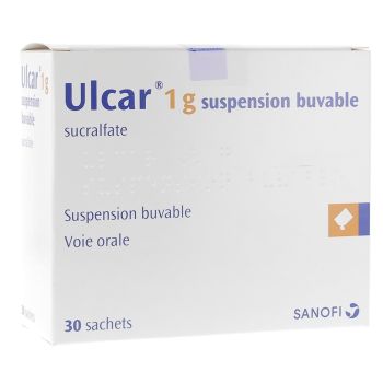 Ulcar 1g suspension buvable Sanofi - boîte de 30 sachets