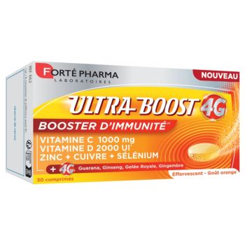 Ultra Boost 4G Booster d'immunité Forté Pharma - boîte de 30 comprimés effervescents