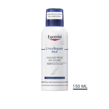 UreaRepair Plus Mousse pieds 10% d'urée Eucerin - aérosol de 150ml