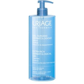 Gel surgras dermatologique Uriage - flacon pompe de 500 ml