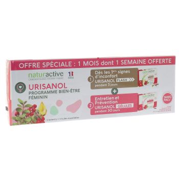 Urisanol programme bien-être féminin Naturactive - 2 boîtes