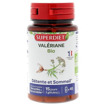 Valériane bio Super Diet - boite de 45 gélules