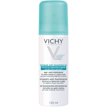 Déodorant anti-transpirant 48h anti-traces blanches & jaunes Vichy - spray de 125 ml