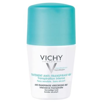 Traitement anti-transpirant 48h transpiration intense Vichy - roll-on bille de 50 ml