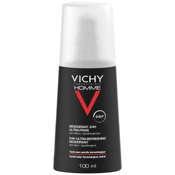 Déodorant 24h ultra frais Vichy homme - spray de 100 ml