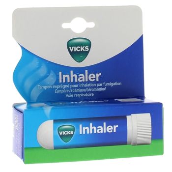 Vicks inhaler tampon imprégné pour inhalation par fumigation - boîte de 1 tampon